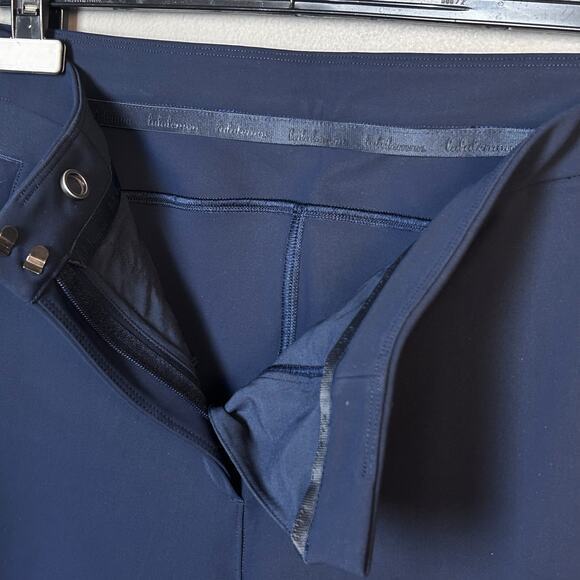 Lululemon pants size 8 tab Lab (?) navy blue work office‎ mid-rise performance - Picture 4 of 14